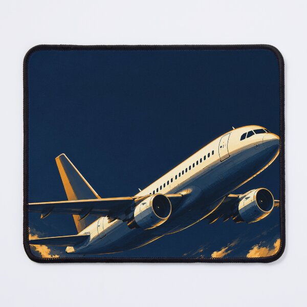 Item preview, Commercial Airliner Sunset Flight Illustration designed and sold by EMairplanes.