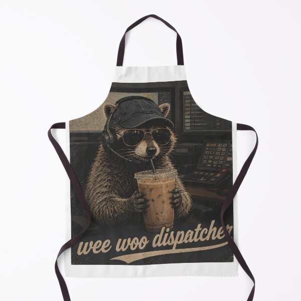 Item preview, Dispatcher Raccoon Funny 911 Operator Siren Sound Art  designed and sold by VGAfanatic.