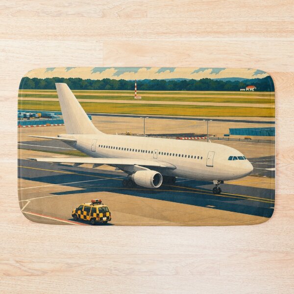 Item preview, Illustration of Commercial Airliner Taxiing at Airport designed and sold by EMairplanes.