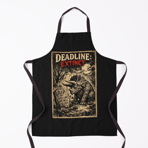 Item preview, Deadline Extinct Triceratops Funny Office Poster designed and sold by Print Loft.