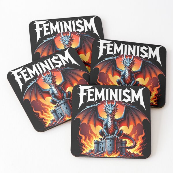 Item preview, Feminism Dragon Fantasy Castle Fire Gothic Feminist designed and sold by ZBIFBOUETLA.