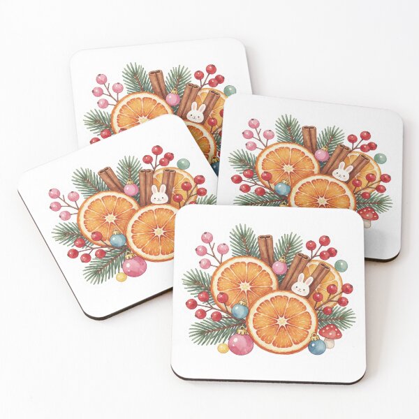 Item preview, Rustic Christmas Ornament Sticker | Dried Orange Christmas Decor designed and sold by AillustriaAK.