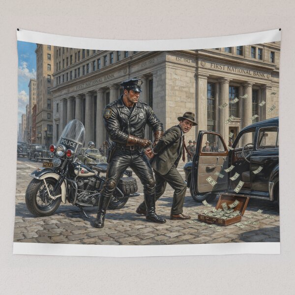Item preview, Leather Cop vs Mafia designed and sold by Capo Terra.