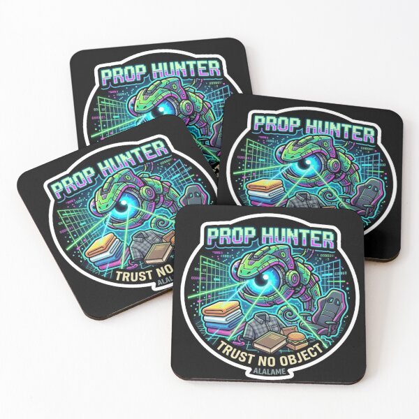Artikelvorschau, Prop Hunter Trust No Object - Cyberpunk Gaming Seeker Sticker entworfen und verkauft von alalame.