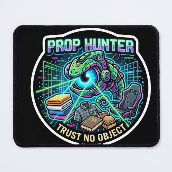 Item preview, Prop Hunter Trust No Object - Cyberpunk Gaming Seeker Sticker designed and sold by alalame.