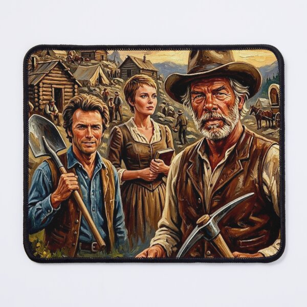 Item preview, Paint Your Wagon Retro Western Musical Tribute Art Movie Poster designed and sold by Art's Diner.