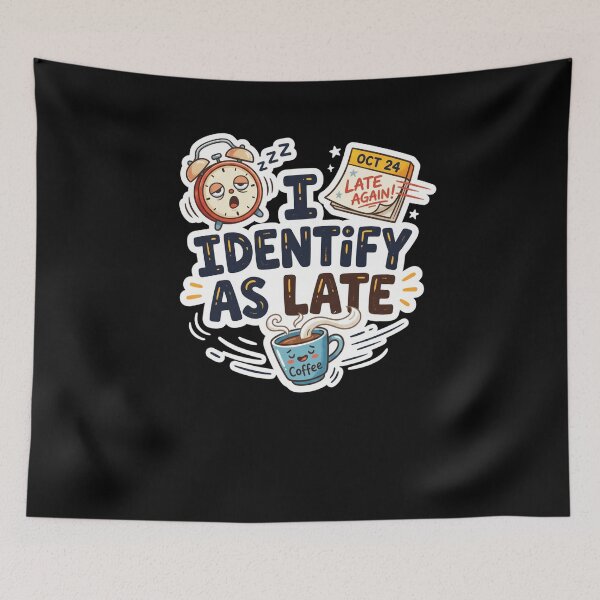 Item preview, Chronically Late Morning Coffee Alarm Humor designed and sold by snowry.