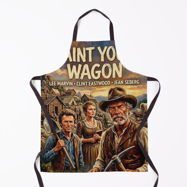Item preview, Paint Your Wagon Retro Western Musical Tribute Art Movie Poster designed and sold by Art's Diner.