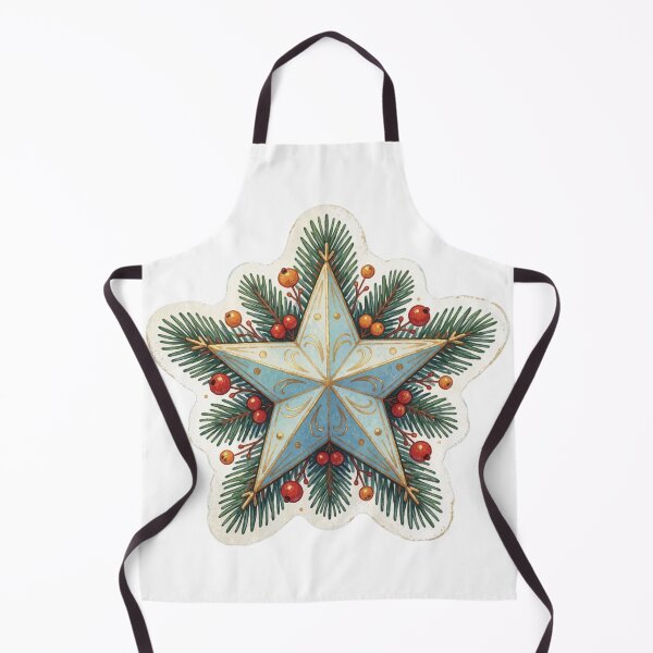 Aperçu de l'œuvre Christmas Star Ornament Sticker | Holiday Tree Topper créée et vendue par AillustriaAK.