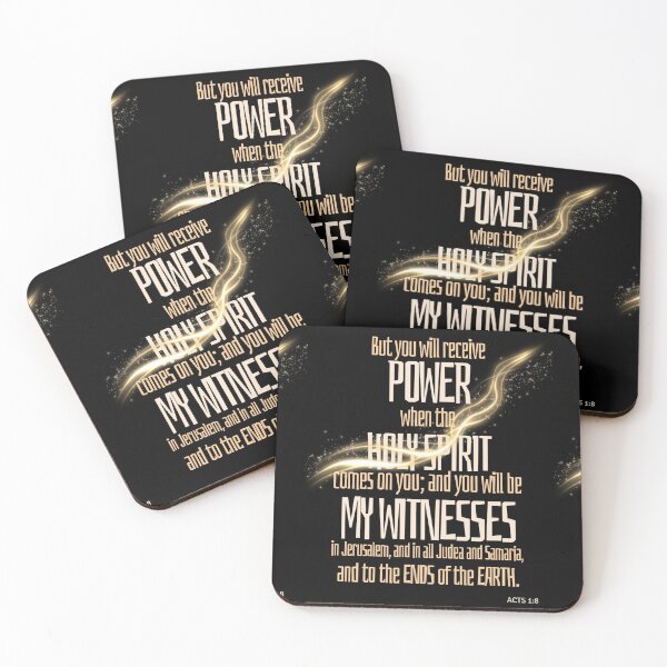 Item preview, Acts 1v8 Scripture collage graphic design art designed and sold by Boy and Belugee.