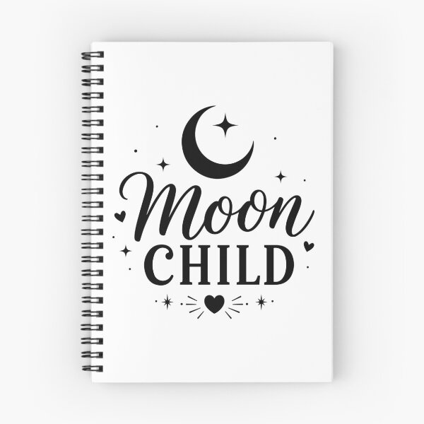 Item preview, Moon Child Celestial Typography – Crescent Moon and Stars Boho Design designed and sold by PnrArtDesign.