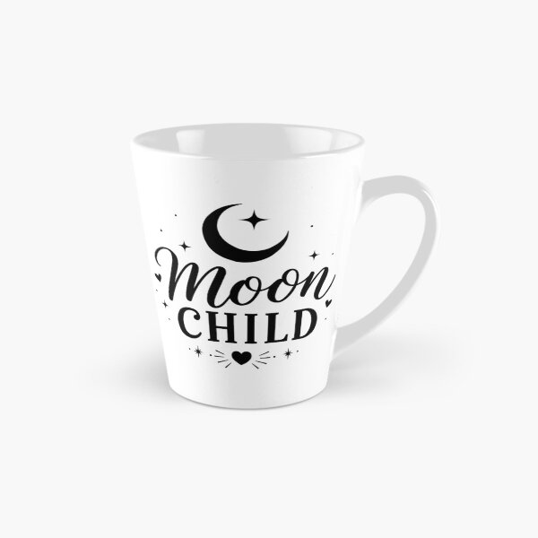 Item preview, Moon Child Celestial Typography – Crescent Moon and Stars Boho Design designed and sold by PnrArtDesign.