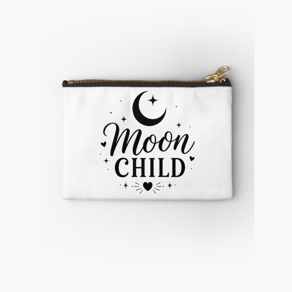 Item preview, Moon Child Celestial Typography – Crescent Moon and Stars Boho Design designed and sold by PnrArtDesign.