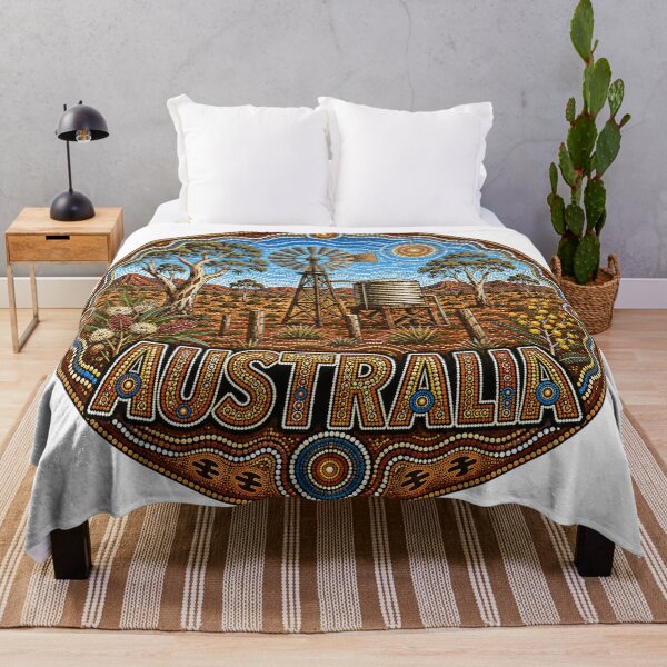 Item preview, Indigenous-Inspired Australian Art designed and sold by Holiday-Hunter.