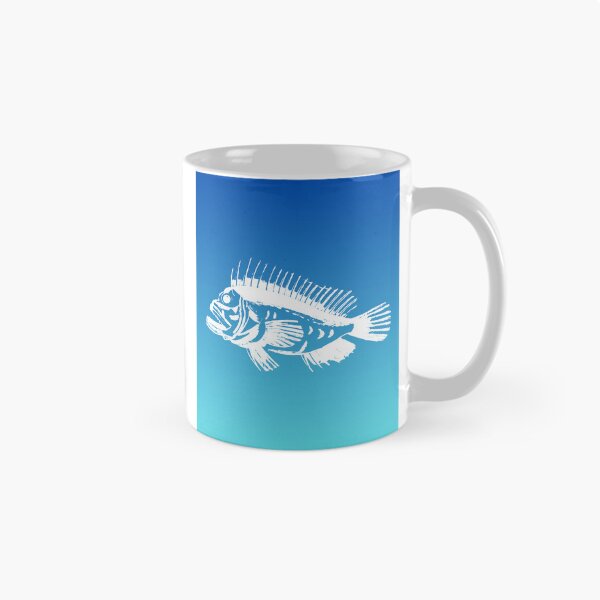 Item preview, Grey stingfish - blue background designed and sold by HeathWayPrints.