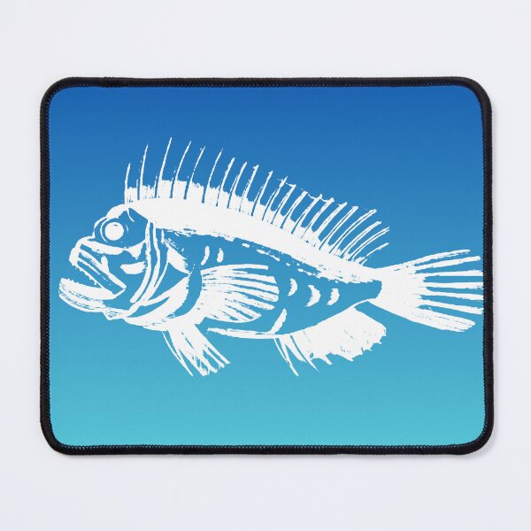 Item preview, Grey stingfish - blue background designed and sold by HeathWayPrints.