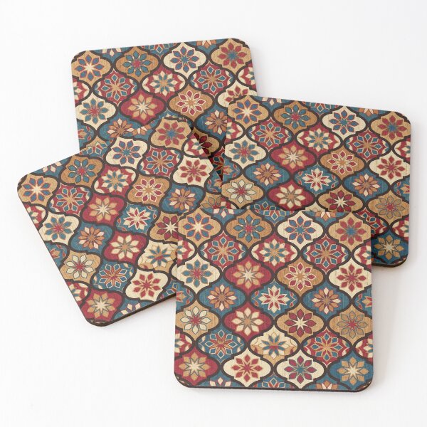 Item preview, Vintage Moroccan Ogee Floral Surface Pattern designed and sold by arteresting-art.