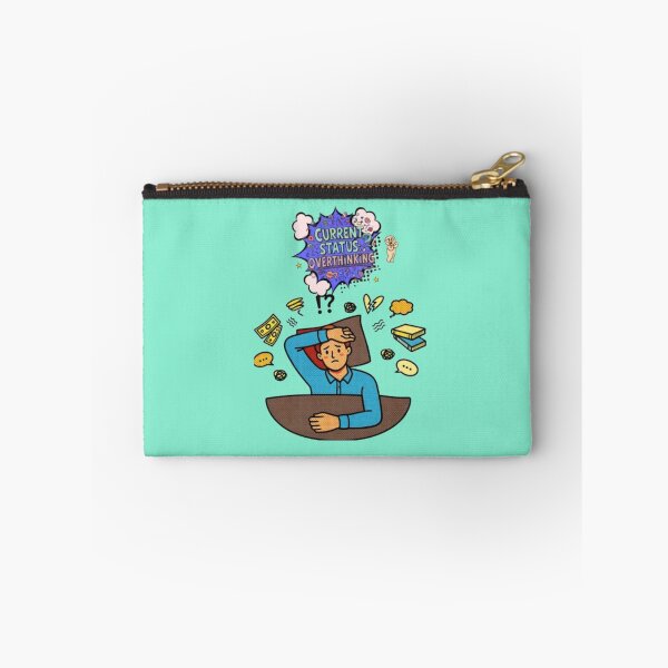 Item preview, Current Status Overthinking Pop Art Bedtime Anxiety Design designed and sold by Miheerala.