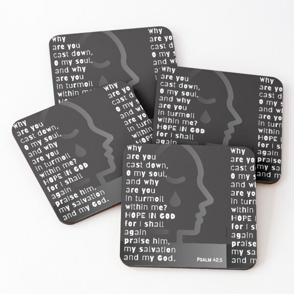 Item preview, Psalm 42v5 Scripture graphic design art designed and sold by Boy and Belugee.