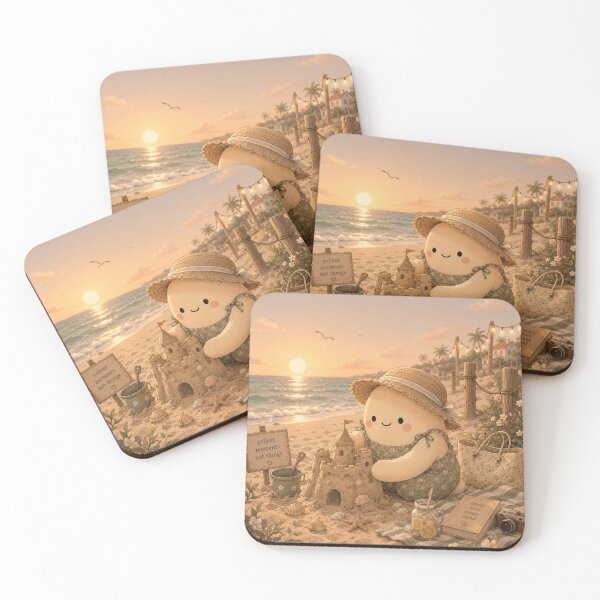 Item preview, Olvi’s Beach Day | Cozy Summer Seaside Cottagecore Illustration designed and sold by BarelySorted.