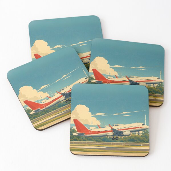 Item preview, Commercial Airliner Takeoff Illustration designed and sold by EMairplanes.