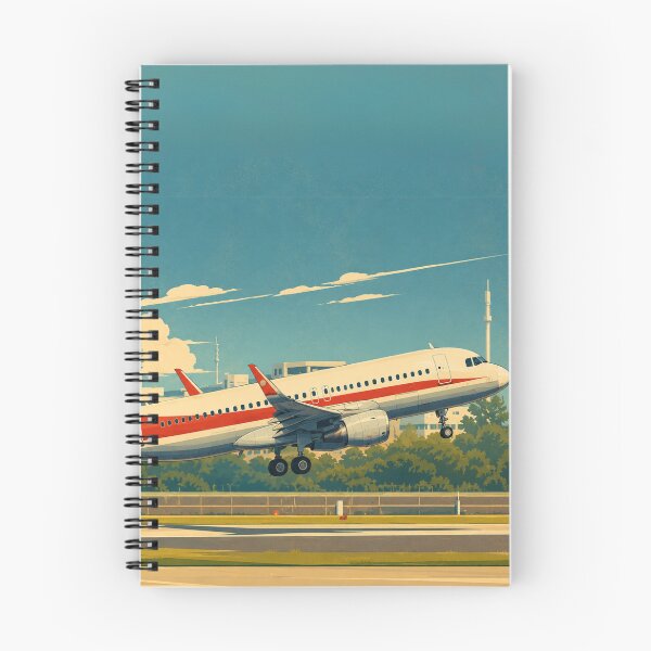 Item preview, Commercial Airliner Takeoff Illustration designed and sold by EMairplanes.