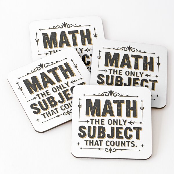 Item preview, Funny Math Teacher Gift - The Only Subject That Counts designed and sold by NewMercyStudio.