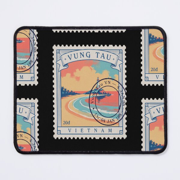 Item preview, Vung Tau Vietnam Coastal Postage Stamp Travel Sticker designed and sold by stickercuffs.