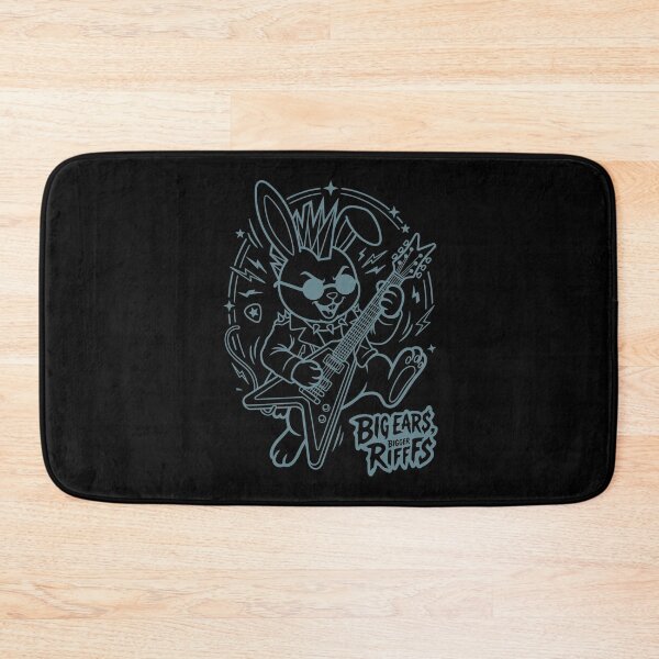 Item preview, Punk Rock Bunny Vintage Graphic Illustration For Guitarists designed and sold by roarsomethings.