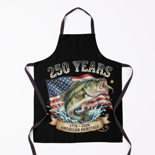Item preview, 250 Years American Heritage Bass Fishing Patriotic Flag Design designed and sold by DariaOltes.