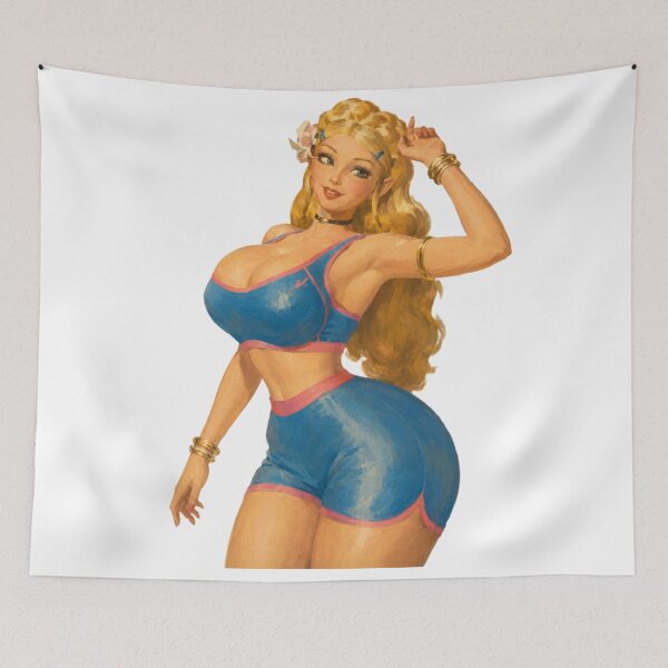 Item preview, Fantasy Princess Athlete Pinup – Retro Elf Hero Vintage Art designed and sold by Cosplayvintage.