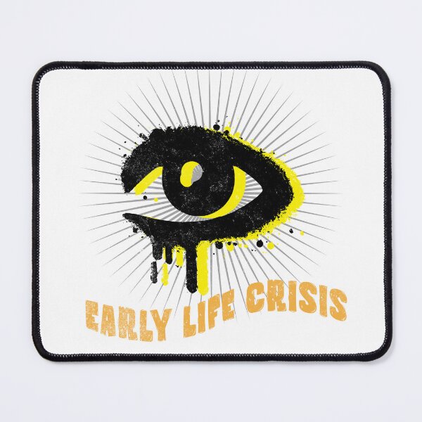 Item preview, Early Life Crisis Dripping Eye Grunge Art T-Shirt — Streetwear Aesthetic dry Humor Gift designed and sold by lenalenspod.