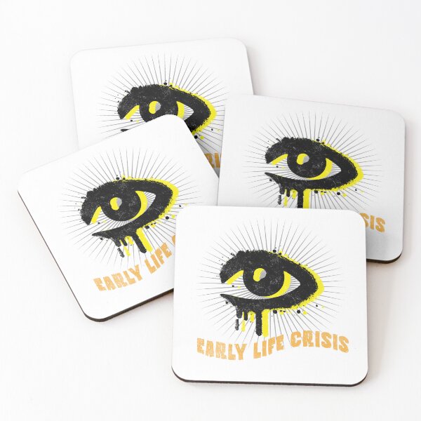 Item preview, Early Life Crisis Dripping Eye Grunge Art T-Shirt — Streetwear Aesthetic dry Humor Gift designed and sold by lenalenspod.
