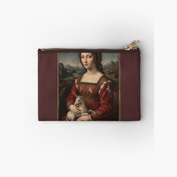 Item preview, Renaissance Lady with Unicorn Oil Painting Fine Art designed and sold by Plumcharmeurs.