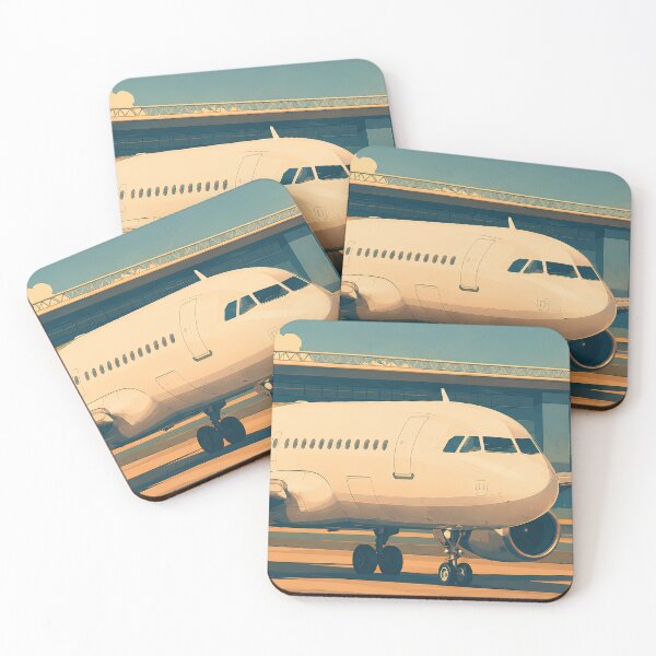 Item preview, Commercial Airplane Airport Illustration designed and sold by EMaviation_.