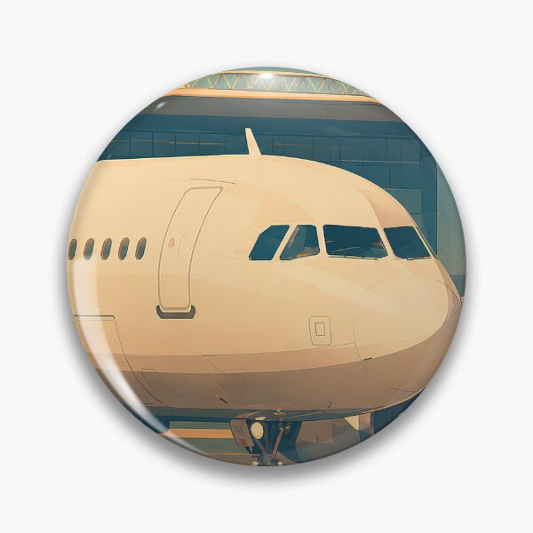 Item preview, Commercial Airplane Airport Illustration designed and sold by EMairplanes.
