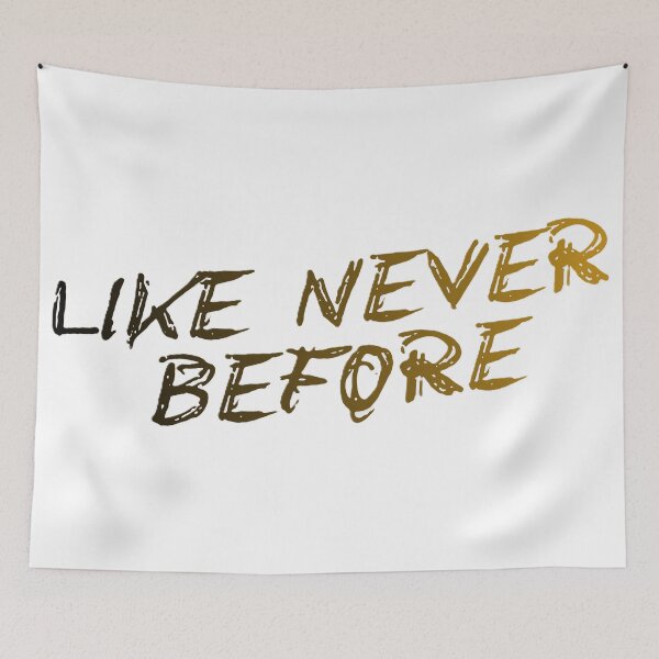 Item preview, "Like Never Before" – Gritty Gold Graffiti Text Design designed and sold by BuckaBaby.