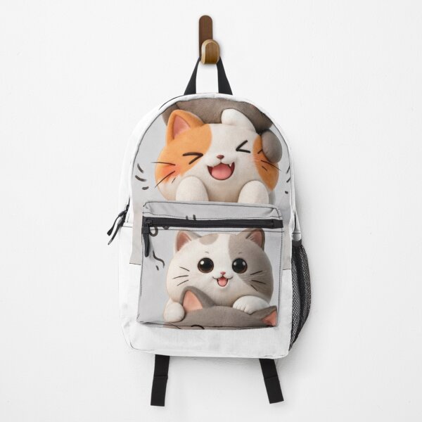 Item preview, Cute Stacked Kawaii Cats Saying Hi and Wow Art designed and sold by Hey! your search is end here.