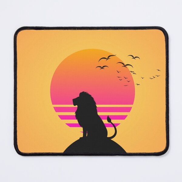 Item preview, Retro Lion Sunset Silhouette | Vintage Wildlife Design designed and sold by LeonixPrint.