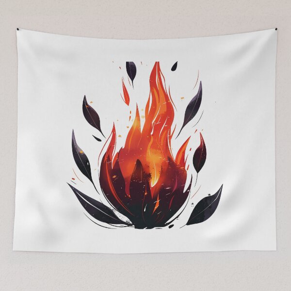 Item preview, Dark Magic Fire Lotus Surreal Flame Aesthetic Art designed and sold by A-pdo.