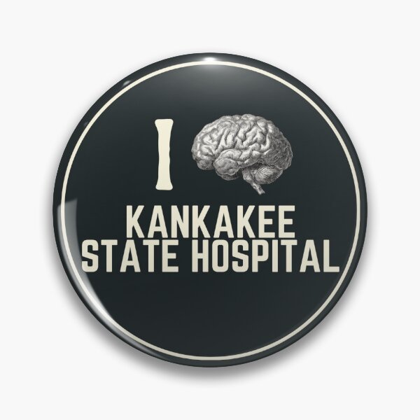 Item preview, I Love Kankakee State Hospital Souvenir Bumper Sticker designed and sold by GhostlyWorld.