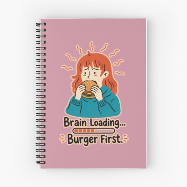 Item preview, Brain Loading Burger First Funny Comfort Food Pop Art designed and sold by Miheerala.