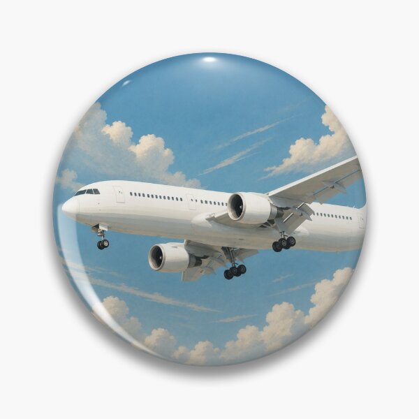 Item preview, Commercial Airliner Landing Approach Illustration designed and sold by EMairplanes.