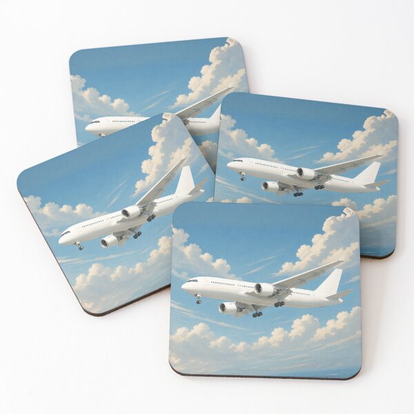 Item preview, Commercial Airliner Landing Approach Illustration designed and sold by EMaviation_.