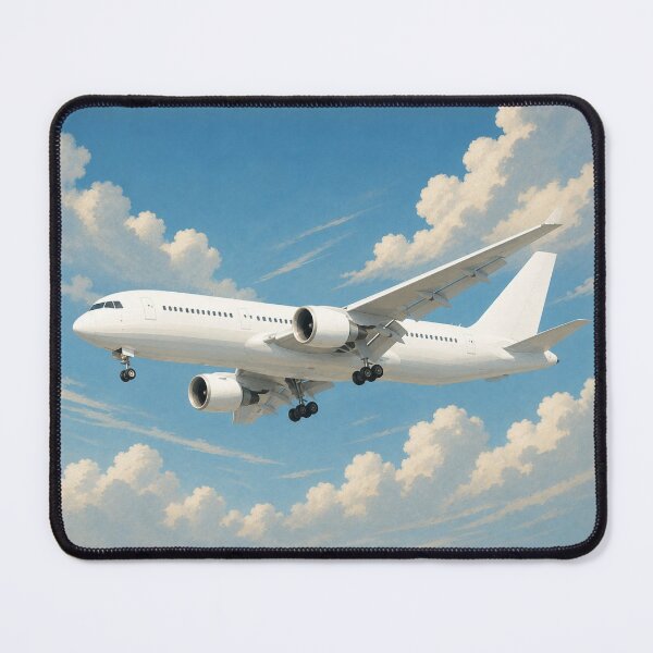 Item preview, Commercial Airliner Landing Approach Illustration designed and sold by EMairplanes.