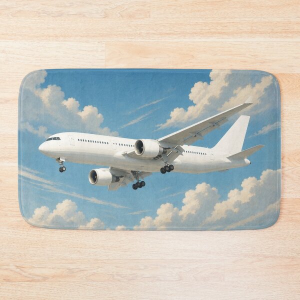 Item preview, Commercial Airliner Landing Approach Illustration designed and sold by EMairplanes.