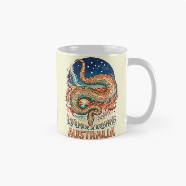 Item preview, Australia Rainbow Serpent Dreamtime Outback Design designed and sold by VoidAnimeStudio.