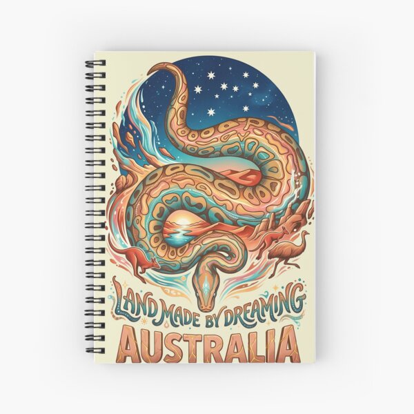 Item preview, Australia Rainbow Serpent Dreamtime Outback Design designed and sold by VoidAnimeStudio.