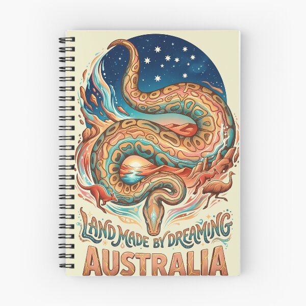 Item preview, Australia Rainbow Serpent Dreamtime Outback Design designed and sold by VoidAnimeStudio.