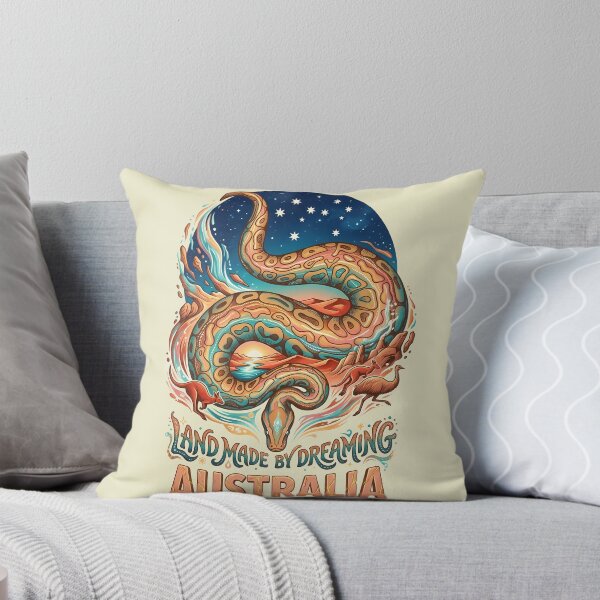 Aperçu de l'œuvre Australie Serpent Arc en Ciel Temps du Rêve créée et vendue par VoidAnimeStudio.